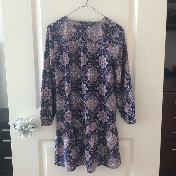 Loft XS Petite Long Sleeves Drop Waist Dress - Picture 12 of 16